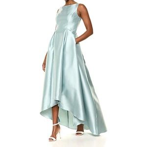 SOLD🎉. Adrianna Papell High Low Mikado Ball Gown V Back